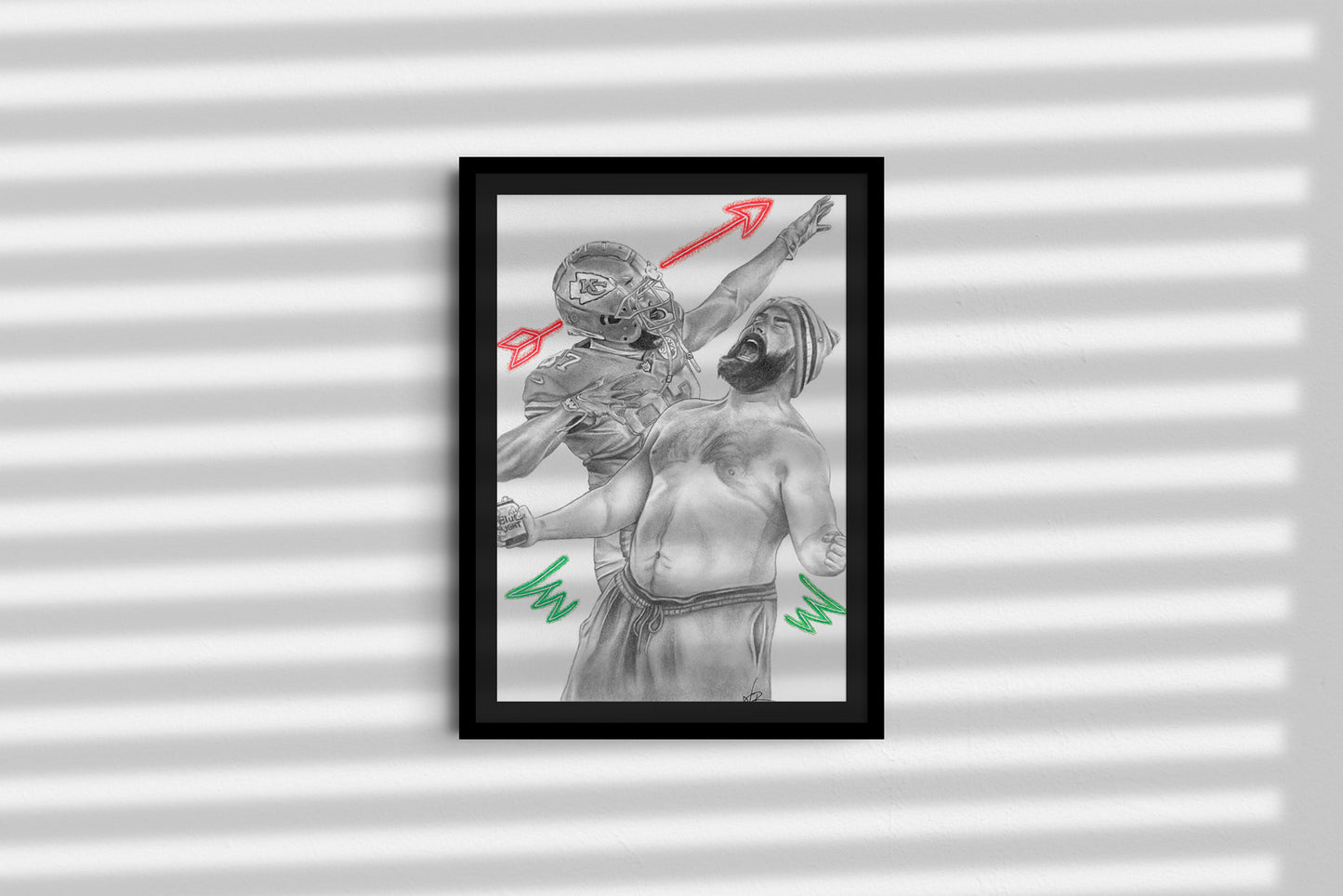 Travis & Jason Kelce "Roar" Print