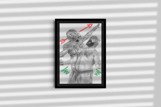 Travis & Jason Kelce "Roar" Print