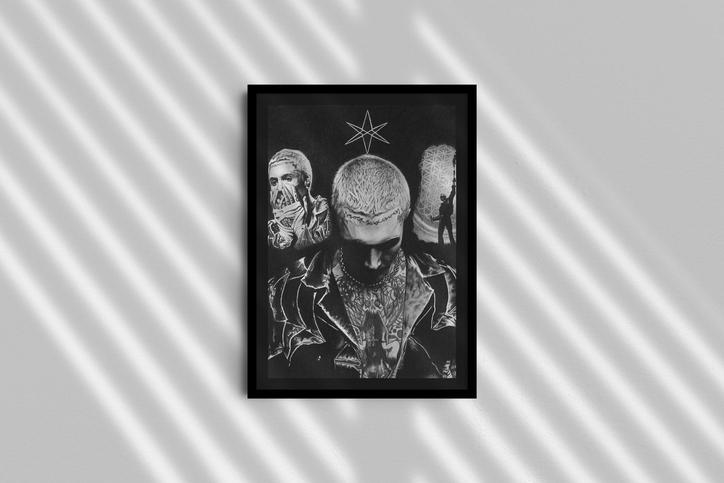 Internal Torment - Oliver Sykes Collage Print
