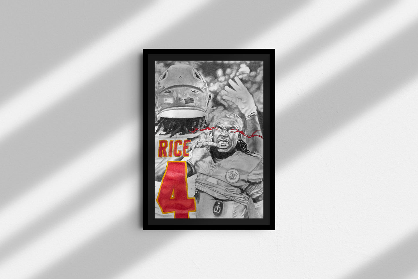 Rashee Rice Collage Print
